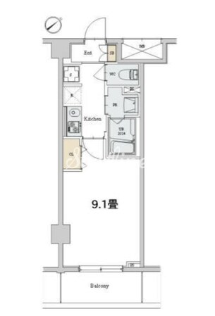 アクサスジーベック秋葉原の物件間取画像
